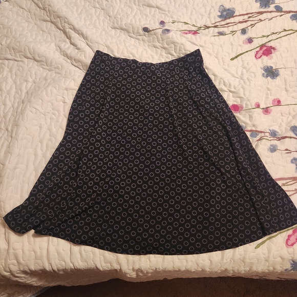George Dresses & Skirts - George Black and Gray Patterned A-Line Skirt